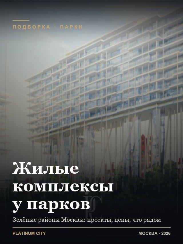 Обложка: Лучшие ЖК у парков