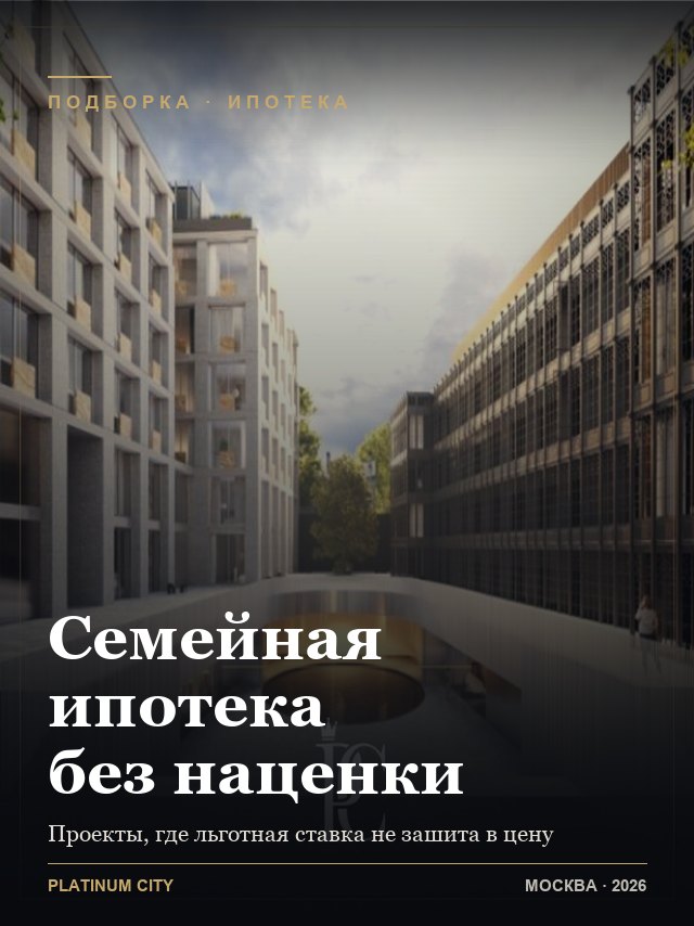 Обложка: ЖК с семейной ипотекой без удорожания