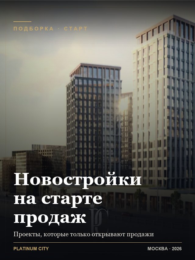 Обложка: Лучшие ЖК на старте продаж